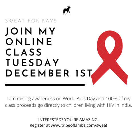 join my world AIDS days yoga class