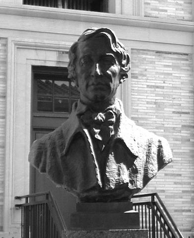 a bust of Henry David Thoreau